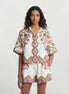 CONJUNTO CAMISERO ESTAMPADO BOHO ÉTNICO