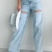 Liana - jeans con detalles de strass