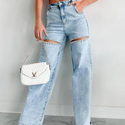 Liana - jeans con detalles de strass