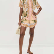 CONJUNTO CAMISERO ESTAMPADO BARROCO TROPICAL