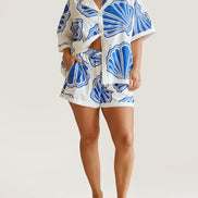 CONJUNTO ESTAMPADO CAMISA Y SHORT FLUIDO