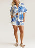CONJUNTO ESTAMPADO CAMISA Y SHORT FLUIDO