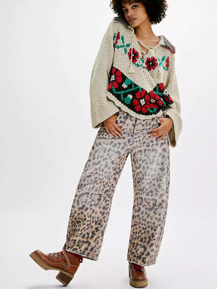 Noa - jeans balloon animal print