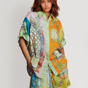 CONJUNTO CAMISERO ESTAMPADO OVERSIZE