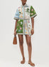 CONJUNTO CAMISERO ESTAMPADO MEDITERRÁNEO