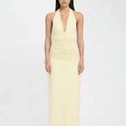 Alessandra - vestido largo halter con espalda descubierta