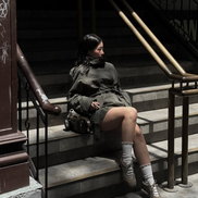 Helena - chaqueta gabardina trench cropped con cinturón