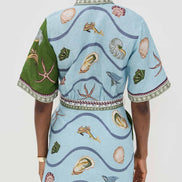 CONJUNTO CAMISERO ESTAMPADO MEDITERRÁNEO