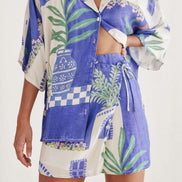 CONJUNTO CAMISERO ESTAMPADO COSTA AZUL