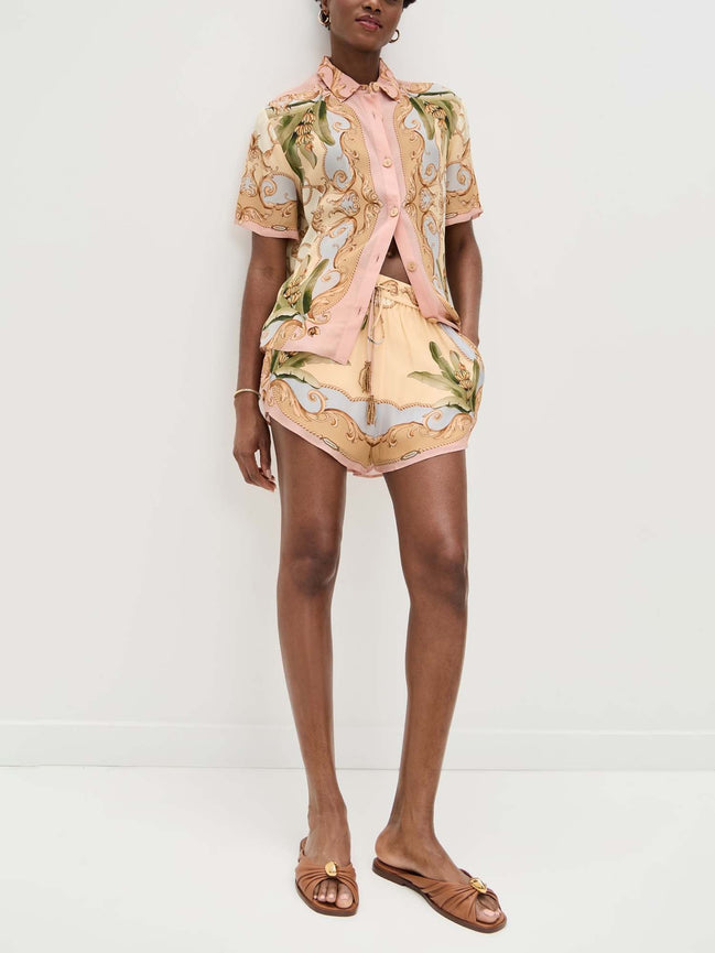 CONJUNTO CAMISERO ESTAMPADO BARROCO TROPICAL