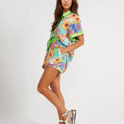 CONJUNTO CAMISERO ESTAMPADO BOHO