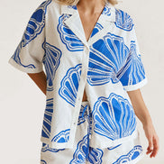 CONJUNTO ESTAMPADO CAMISA Y SHORT FLUIDO