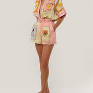 CONJUNTO DE CAMISA Y SHORTS CON CINTURÓN