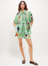 CONJUNTO CAMISA Y SHORT ESTAMPADO TROPICAL