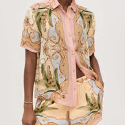 CONJUNTO CAMISERO ESTAMPADO BARROCO TROPICAL
