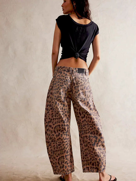 Noa - jeans balloon animal print