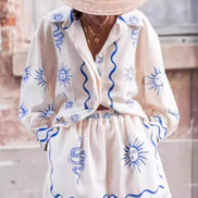 CONJUNTO CAMISERO ESTAMPADO RELAX FIT
