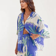 CONJUNTO CAMISERO ESTAMPADO COSTA AZUL