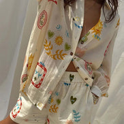 CONJUNTO CAMISERO ESTAMPADO CON SHORT