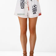 CONJUNTO DE DOS PIEZAS CON ESTAMPADO GEOMÉTRICO