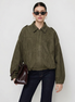 Olivia - chaqueta ante oversize