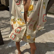 CONJUNTO CAMISERO ESTAMPADO CON SHORT
