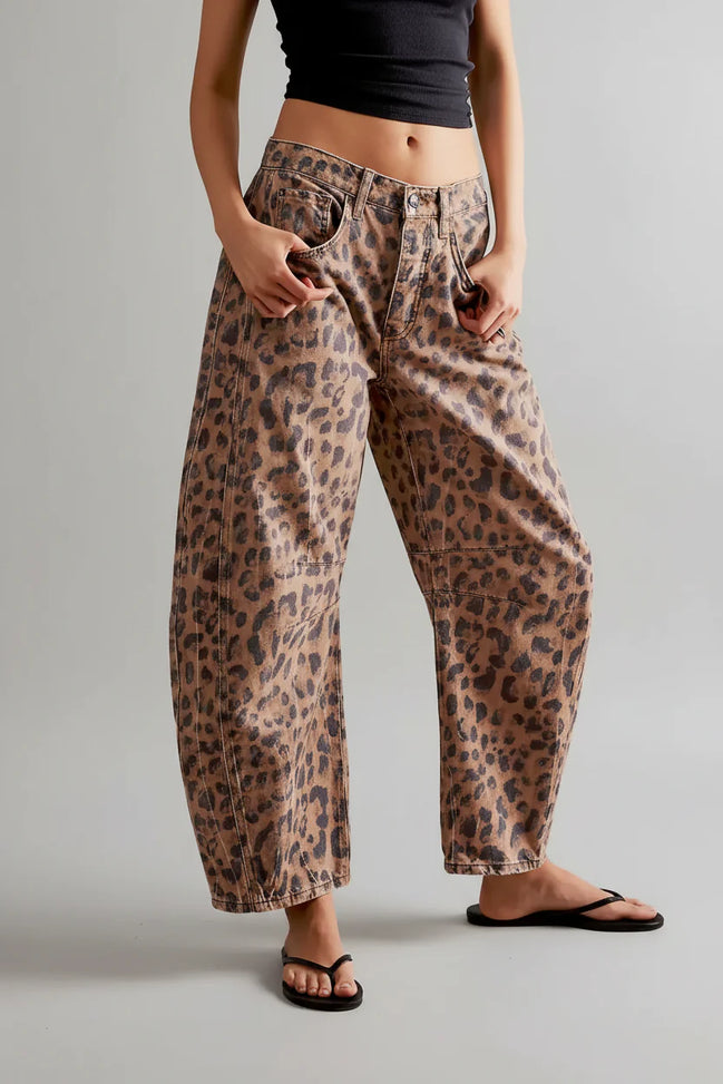 Noa - jeans balloon animal print