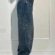 Inés - jeans balloon con efecto brillo
