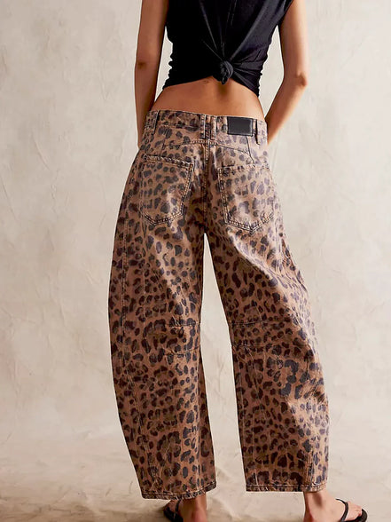 Noa - jeans balloon animal print