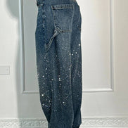 Inés - jeans balloon con efecto brillo