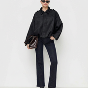 Olivia - chaqueta ante oversize