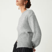 Paloma - jersey suave cuello redondo y cremallera
