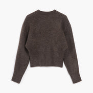 Paloma - jersey suave cuello redondo y cremallera