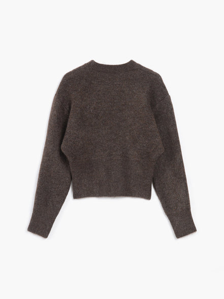 Paloma - jersey suave cuello redondo y cremallera