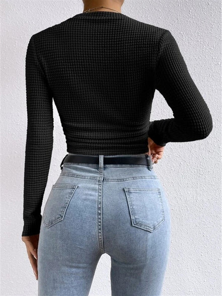 Soraya - jersey fino tipo gofre