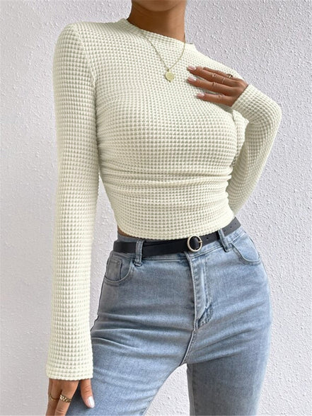 Soraya - jersey fino tipo gofre