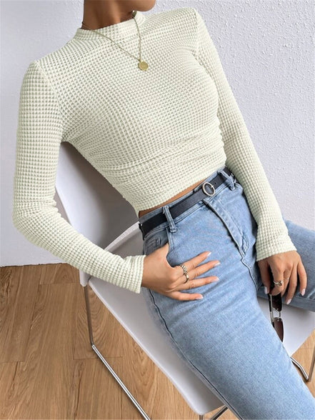 Soraya - jersey fino tipo gofre