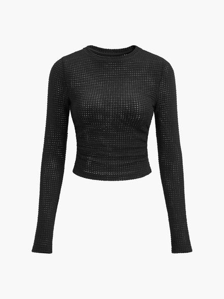 Soraya - jersey fino tipo gofre