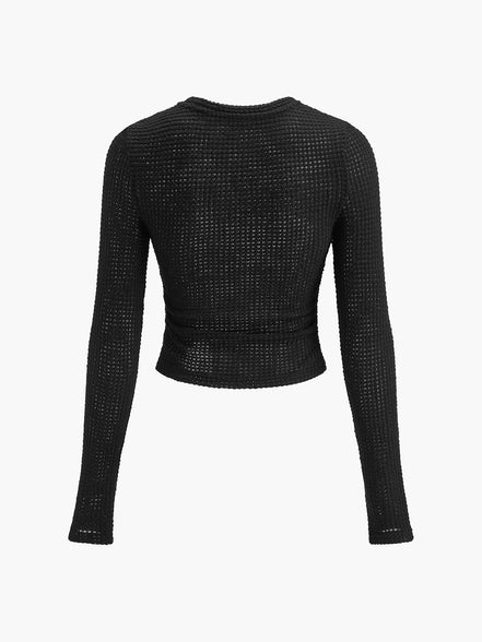 Soraya - jersey fino tipo gofre