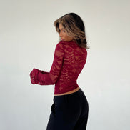 TOP EFECTO CAPA DE ENCAJE