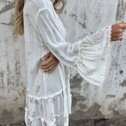 Clara - vestido estampado caída natural