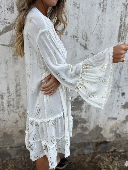 Clara - vestido estampado caída natural