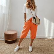Estela - Pantalones capri informales  para mujer