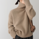Paula - jersey de punto cuello alto