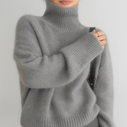 Paula - jersey de punto cuello alto