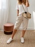 Estela - Pantalones capri informales  para mujer