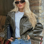 Eliana - chaqueta biker oversize efecto piel