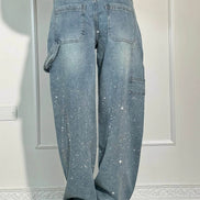 Inés - jeans balloon con efecto brillo