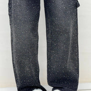 Inés - jeans balloon con efecto brillo