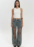Alma - jeans azules con efecto transparente